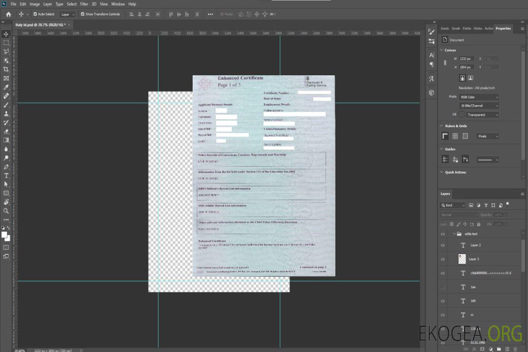 Certificat du Service de divulgation et d'interdiction du Royaume-Uni (DBS) template